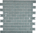 Metro Subway Tiles Subway Petrol Grey Green Facet Mosaic Tile Ceramic Backsplash Kitchen MOS26-0218