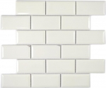 Metro Subway tiles ivory facet mosaic tile ceramic backsplash kitchen MOS26-1902