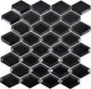Mosaic tiles ceramic diamond metro black matt tile backsplash kitchen MOS13MD-0311_f | 10 mosaic mats