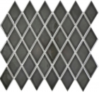 Retro mosaic tile ceramic diamond black glossy shower splashback tile backsplash kitchen MOS13-DS0301