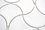 Hand pattern mosaic tile ceramic fan white glossy wave wall tile bathroom tile MOS13-FSW01_m