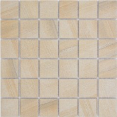 Ceramic mosaic tile natural stone look beige structure bathroom tile backsplash MOS16-AISO98