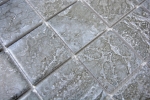 Hand sample mosaic tile natural stone look dark gray structure tile backsplash kitchen MOS16-0208_m