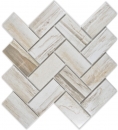 Herringbone mosaic tile ceramic cream beige wood effect light tile backsplash kitchen MOS24-2002