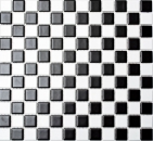 Ceramic mosaic chessboard black white matt mosaic tile backsplash MOS18-0305