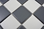 Hand-patterned chessboard mosaic SLIPPROOF SLIPPROOF black white MOS14-0103-R10_m