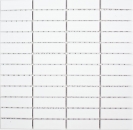 Rod mosaic tile ceramic white glossy tile backsplash kitchen MOS24-0102