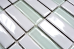 Hand-patterned mosaic tile ceramic glass rods white glossy glass MOS24-ST315_m
