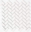 Herringbone mosaic tile ceramic white glossy kitchen tile wall tile MOS24-CHB5WG