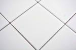 Hand sample mosaic tile ceramic white matt bathtub cladding MOS23-0111_m