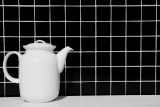 Hand pattern mosaic tile ceramic rods black matt tile WC bathroom tile MOS24B-0311_m