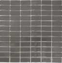 Rod mosaic tile ceramic metal gray anthracite glossy bathroom kitchen MOS24B-0204