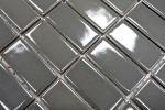 Hand-painted mosaic tile ceramic metal gray rods metal glossy MOS24B-0204_m