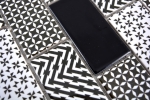 Hand sample mosaic tile ceramic white gray black subway backsplash MOS26M-0301_m