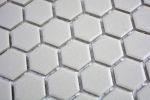 Hand-painted mosaic tile ceramic hexagon light gray unglazed mosaic wall kitchen splashback MOS11A-0202-R10_m