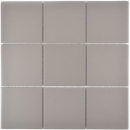 Mosaic tile ceramic medium gray unglazed non-slip shower tray splashback kitchen wall - MOS22-0202