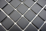 Hand sample mosaic tile ceramic graphite black unglazed shower tray floor tile MOS18B-0311-R10_m