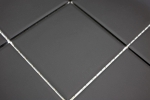 Hand-painted mosaic tile ceramic black unglazed kitchen splashback MOS14-CU922_m