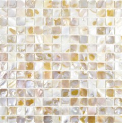 Mother-of-pearl mosaic Shell mosaic white beige light Shower screen MOS150-SM203