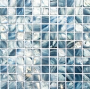 Mother-of-pearl mosaic shell mosaic blue gray tile backsplash kitchen wallMOS150-SM2582