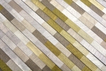 Hand-painted mosaic tile aluminum light brown composite Alu Brick brushed Coloured Light MOS49-L102L_m