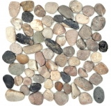 River pebble stone pebble arched beige gray black cream anthracite shower tray shower wall kitchen - MOS30-1204