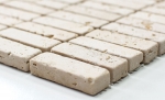 Hand-painted mosaic tile Travertine natural stone beige Chiaro Antique Travertine MOS43-46158_m
