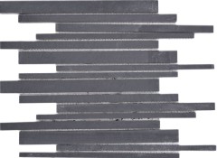 Slate mosaic tile natural stone sticks wall cladding wall facing kitchen black anthracite - MOS34-0225