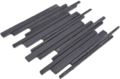 Hand sample mosaic tile slate natural stone rods slate wall cladding wall facing black MOS34-0225_m