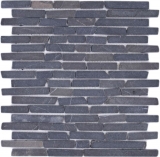 Mosaic marble natural stone gray anthracite brick composite sticks splashback tile backsplash kitchen wall - MOS40-0125