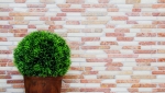 Hand sample mosaic tile marble natural stone beige red Brick RossoCream MOS40-0135_m