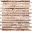 Mosaic marble natural stone red Brick Rossoverona composite wall tile kitchen splashback shower tray - MOS40-0145