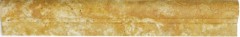 Border travertine natural stone yellow gold natural stone profile gold brown antique look wall bathroom kitchen sauna - MOSProf-51348