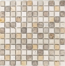 Travertine mosaic tiles terrace wall floor natural stone beige brown golden brown backsplash shower tray shower wall kitchen - MOS43-46380