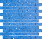 Mosaic tiles quartz composite artificial stone Brick Artificial blue MOS46-ASMB5