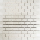 Mosaic tiles quartz composite artificial stone Brick Artifical white MOS46-0104