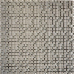 Glass mosaic Sustainable wall covering Recycling Enamel cream matt MOS140-03C