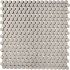 Glass mosaic Sustainable wall covering Tile backsplash Recycling Hexagon Enamel beige cream matt MOS140-HX13C