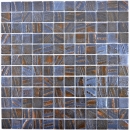 Glass mosaic Sustainable wall covering Recycling bronze oxide MOS360-07
