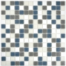 Glass mosaic mosaic tiles white gray anthracite shower splashback tile mirror MOS210-P001625