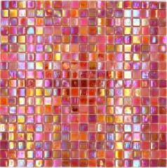 Glass mosaic mosaic tiles orange red iridescent wall tile mirror MOS58-0902