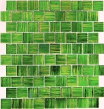 Glass mosaic Mosaic tiles Tile backsplash Frosted glass gold yellow green clear matt frosted MOS68-CF43