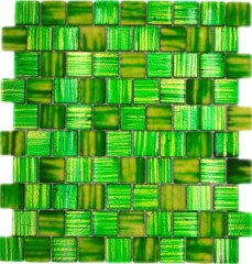 Mosaic tile Translucent glass mosaic Crystal frosted glass green clear matt frosted MOS78-CF83
