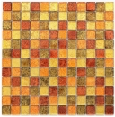 Glass mosaic gold orange mosaic tile texture tile backsplash kitchen shower wall MOS120-7414