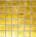 Glass mosaic gold mosaic tile Textured tile backsplash Kitchen shower wall MOS120-0786