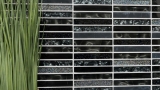 Glass mosaic rods Mosaic tiles Tile backsplash glitter gray anthracite black MOS87-STNB