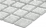 Hand-painted mosaic tile Translucent glass mosaic Crystal silver hammered MOS60-0207_m