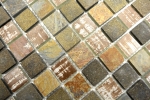 Hand pattern retro vintage mosaic tile translucent beige brown gray glass mosaic Crystal stone rustic MOS82-1206_m