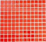 Mosaic tile glass mosaic red BATH WC kitchen WALL mosaic mat MOS60-0904