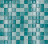 Glass mosaic mosaic tiles turquoise green BATH WC kitchen WALL tile backsplash MOS72-0602